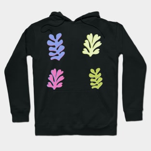 Danish Pastel Aesthetic Matisse Inspired Cut Outs Hoodie